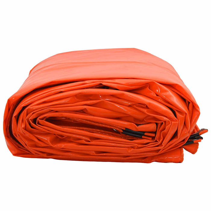 Pânză 650g / m² Portocaliu 5 x 6 m Pânză cu acoperire PVC - WALTI WALTI
