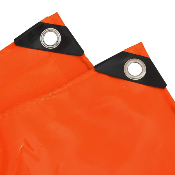 Pânză 650g / m² Portocaliu 5 x 7 m Pânză cu acoperire PVC - WALTI WALTI