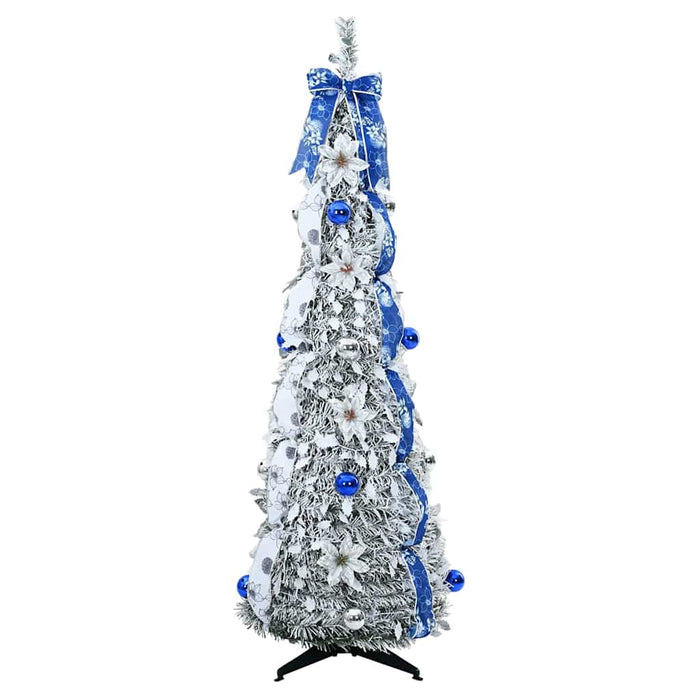 Brad de Crăciun artificial cu 50 LED cu suport Verde 120 cm PVC - WALTI WALTI