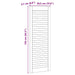 Uși de cabinet 4 pcs Maro 110 x 39.5 x 2.1 cm Lemn masiv de pin - WALTI WALTI