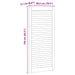 Uși de cabinet 4 pcs Maro 110 x 49.5 x 2.1 cm Lemn masiv de pin - WALTI WALTI