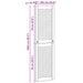 Ușă de Dulap cu ușă 4 pcs natural 140,5 x 2,1 x 39,5 cm - WALTI WALTI