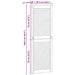 Ușă de Dulap cu ușă 4 pcs natural 49,5 x 2,1 x 140,5 cm - WALTI WALTI