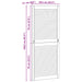 Ușă de Dulap cu ușă 4 pcs natural 140,5 x 2,1 x 59,5 cm - WALTI WALTI