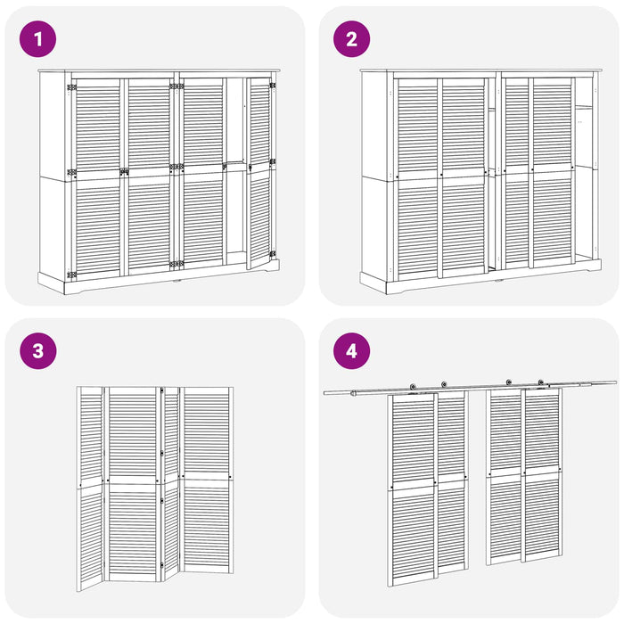 Ușă de Dulap cu ușă 4 pcs natural 170 x 2,1 x 39,5 cm - WALTI WALTI