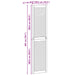 Ușă de Dulap cu ușă 4 pcs natural 201 x 2,1 x 49,5 cm - WALTI WALTI