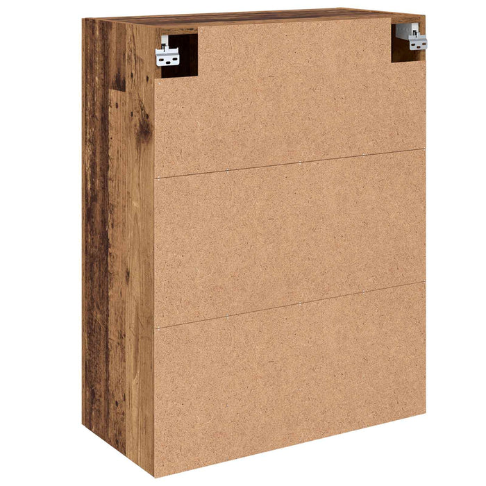 Dulap montat pe perete 2 pcs Lemn vechi 69,5 x 34 x 90 cm - WALTI WALTI