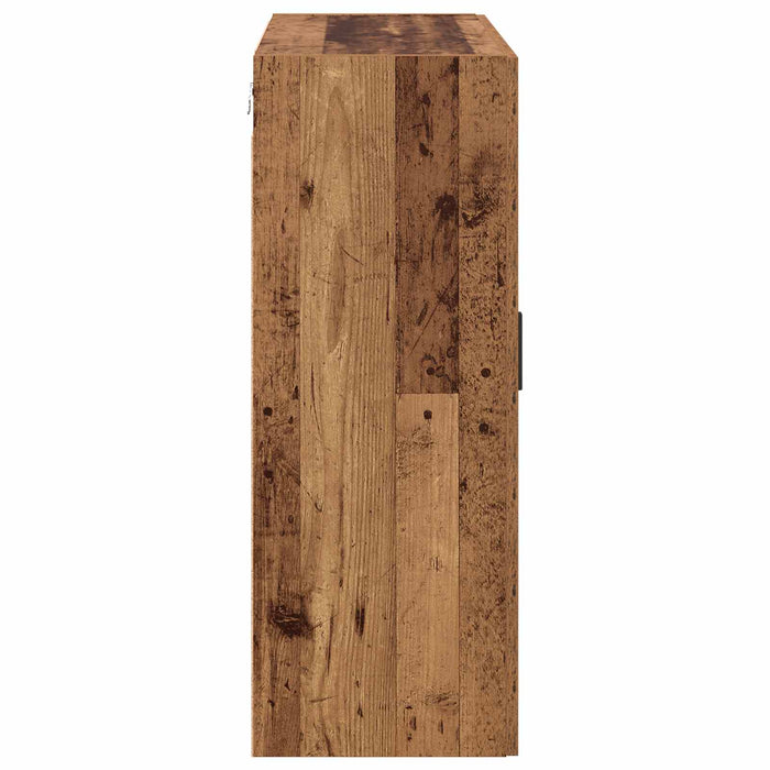 Dulap montat pe perete 2 pcs Lemn vechi 69,5 x 34 x 90 cm - WALTI WALTI