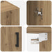 Dulap montat pe perete 2 pcs Stejar Artizanal 69,5 x 34 x 90 cm - WALTI WALTI