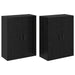 Dulap montat pe perete 2 pcs Stejar Negru 69,5 x 34 x 90 cm - WALTI WALTI
