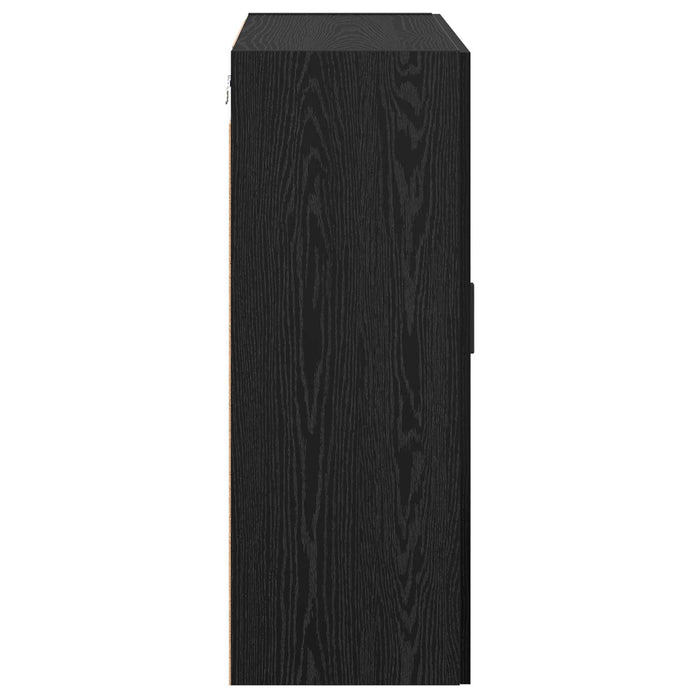 Dulap montat pe perete 2 pcs Stejar Negru 69,5 x 34 x 90 cm - WALTI WALTI