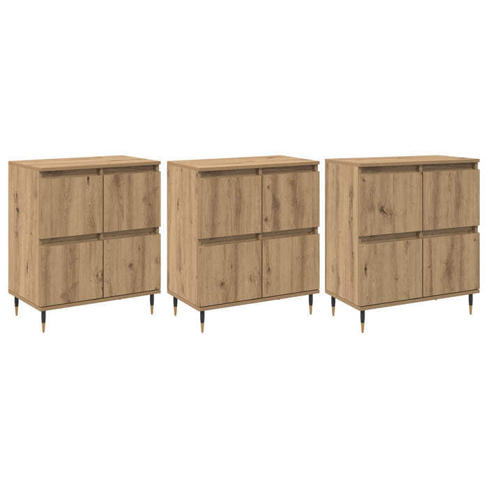 Dulap de depozitare 3 pcs Stejar Artizanal 60 x 35 x 70 cm - WALTI WALTI
