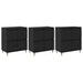 Dulap de depozitare 3 pcs Stejar Negru 60 x 35 x 70 cm - WALTI WALTI