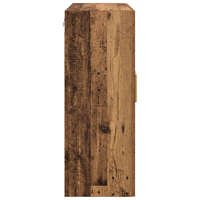 Dulap montat pe perete 2 pcs Lemn vechi 69,5 x 34 x 90 cm - WALTI WALTI