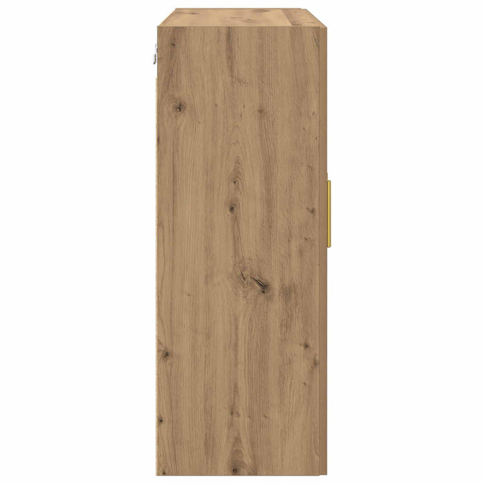 Dulap montat pe perete 2 pcs Stejar Artizanal 69,5 x 34 x 90 cm - WALTI WALTI