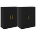 Dulap montat pe perete 2 pcs Stejar Negru 69,5 x 34 x 90 cm - WALTI WALTI