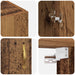 Dulap montat pe perete 2 pcs Lemn vechi 69,5 x 34 x 90 cm - WALTI WALTI