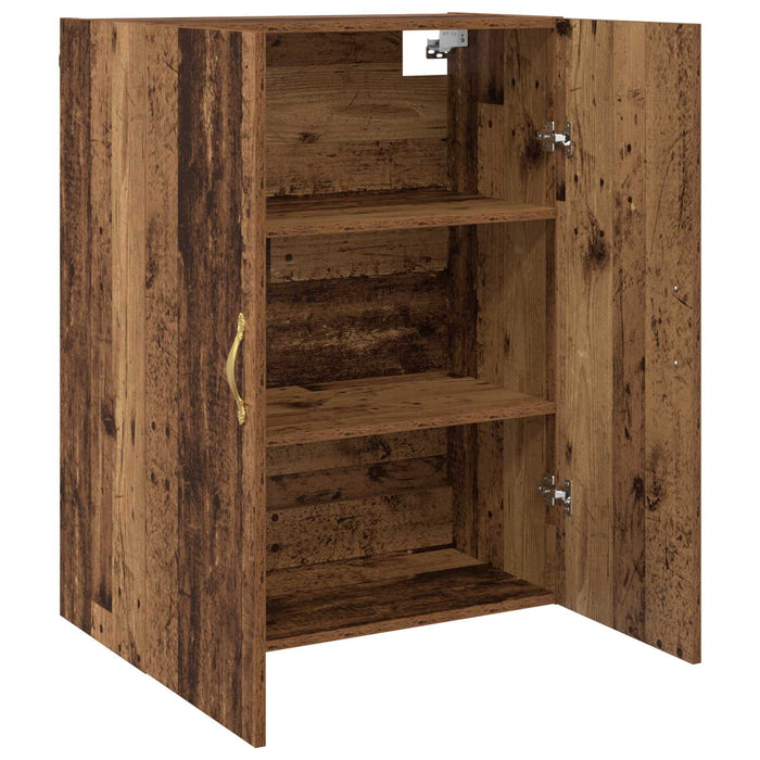 Dulap montat pe perete 2 pcs Lemn vechi 69,5 x 34 x 90 cm - WALTI WALTI