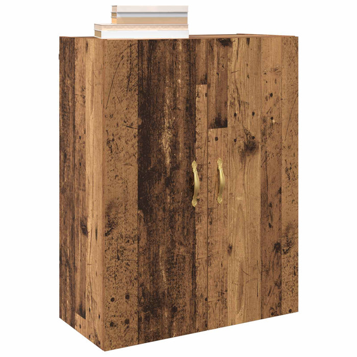 Dulap montat pe perete 2 pcs Lemn vechi 69,5 x 34 x 90 cm - WALTI WALTI