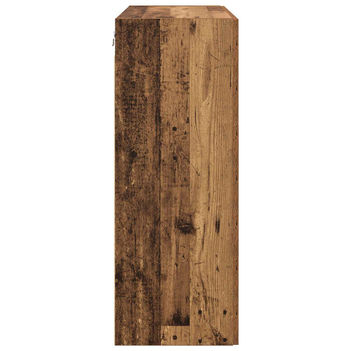 Dulap montat pe perete 2 pcs Lemn vechi 69,5 x 34 x 90 cm - WALTI WALTI