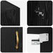 Dulap montat pe perete 2 pcs Stejar Negru 69,5 x 34 x 90 cm - WALTI WALTI