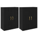 Dulap montat pe perete 2 pcs Stejar Negru 69,5 x 34 x 90 cm - WALTI WALTI