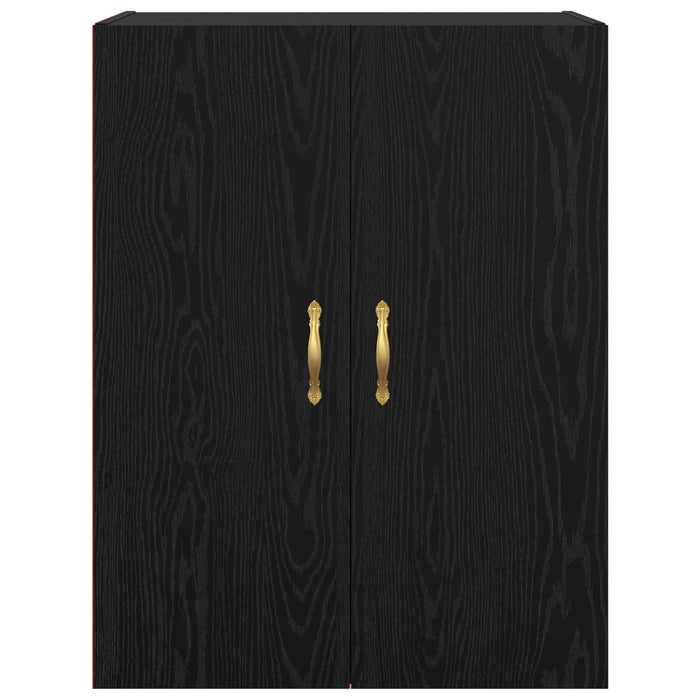 Dulap montat pe perete 2 pcs Stejar Negru 69,5 x 34 x 90 cm - WALTI WALTI