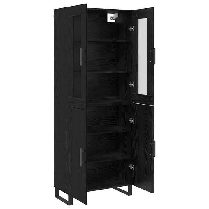 Bufet 2 pcs Stejar negru Lemn compozit - WALTI WALTI