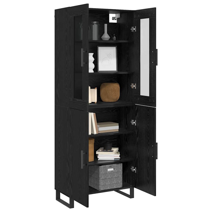 Bufet 2 pcs Stejar negru Lemn compozit - WALTI WALTI