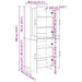 Bufet 2 pcs Stejar negru Lemn compozit - WALTI WALTI