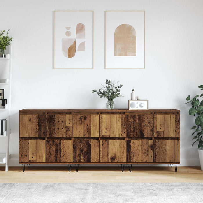 Bufeturi 3 pcs Lemn vechi - WALTI WALTI