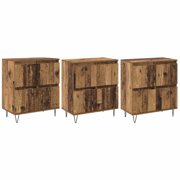 Bufeturi 3 pcs Lemn vechi - WALTI WALTI