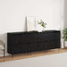 Bufeturi 3 pcs Stejar Negru - WALTI WALTI