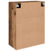 Dulap montat pe perete 2 pcs Lemn vechi 69,5 x 34 x 90 cm - WALTI WALTI