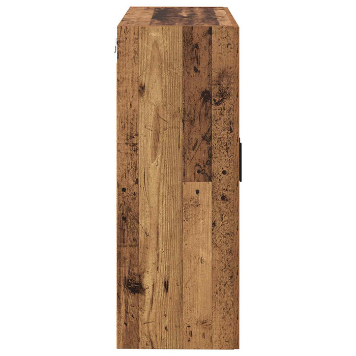 Dulap montat pe perete 2 pcs Lemn vechi 69,5 x 34 x 90 cm - WALTI WALTI
