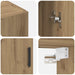 Dulap montat pe perete 2 pcs Stejar Artizanal 69,5 x 34 x 90 cm - WALTI WALTI
