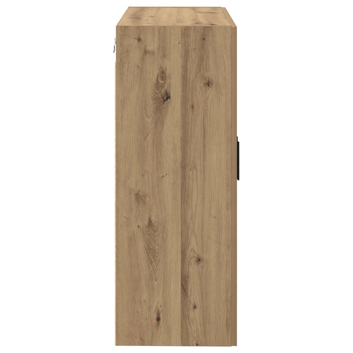 Dulap montat pe perete 2 pcs Stejar Artizanal 69,5 x 34 x 90 cm - WALTI WALTI