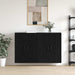 Dulap montat pe perete 2 pcs Stejar Negru 69,5 x 34 x 90 cm - WALTI WALTI