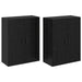 Dulap montat pe perete 2 pcs Stejar Negru 69,5 x 34 x 90 cm - WALTI WALTI