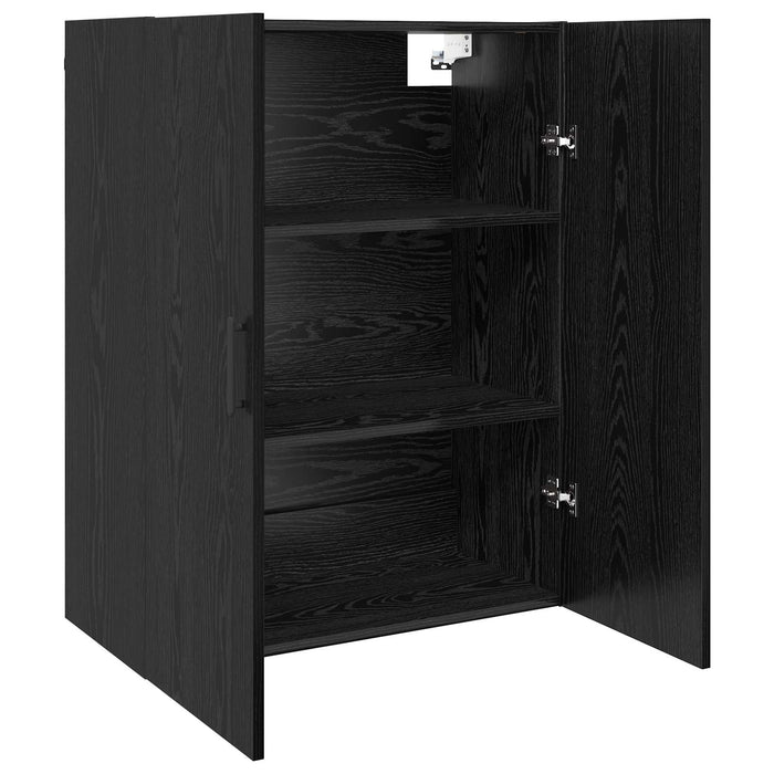 Dulap montat pe perete 2 pcs Stejar Negru 69,5 x 34 x 90 cm - WALTI WALTI