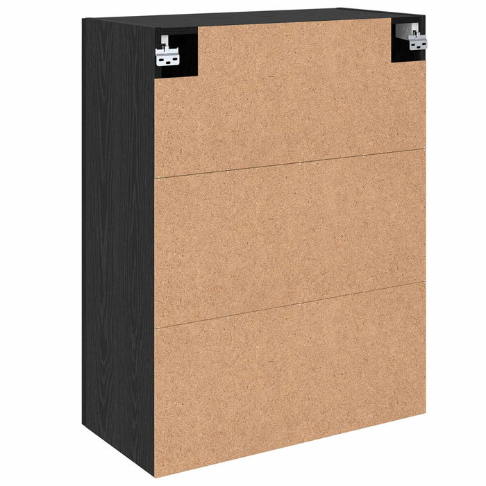 Dulap montat pe perete 2 pcs Stejar Negru 69,5 x 34 x 90 cm - WALTI WALTI