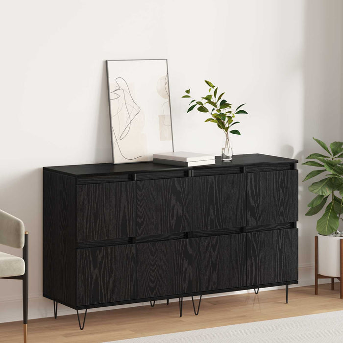 Bufeturi 2 pcs Stejar negru - WALTI WALTI