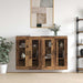 Mobilier cu Montaj pe Perete 2 pcs Lemn vechi 69,5 x 34 x 90 cm - WALTI WALTI