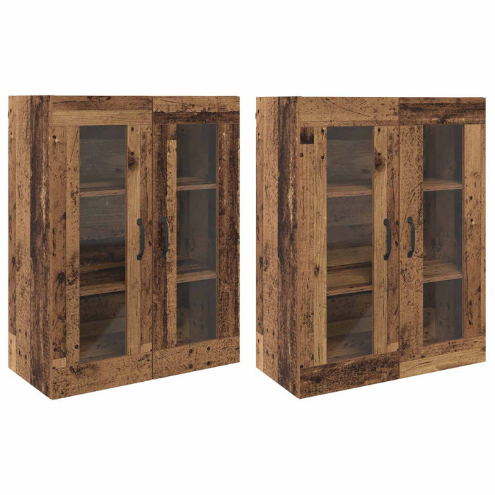 Mobilier cu Montaj pe Perete 2 pcs Lemn vechi 69,5 x 34 x 90 cm - WALTI WALTI