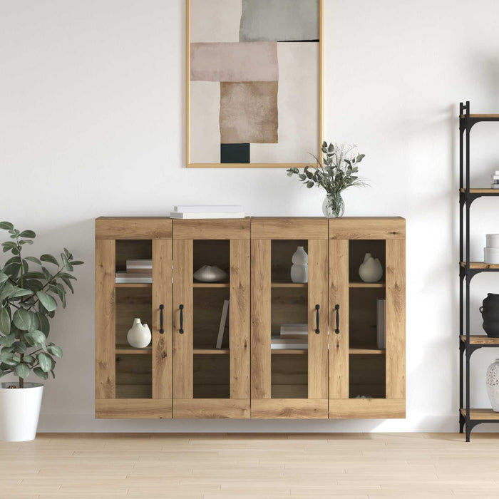Mobilier cu Montaj pe Perete 2 pcs stejar artizanal - WALTI WALTI