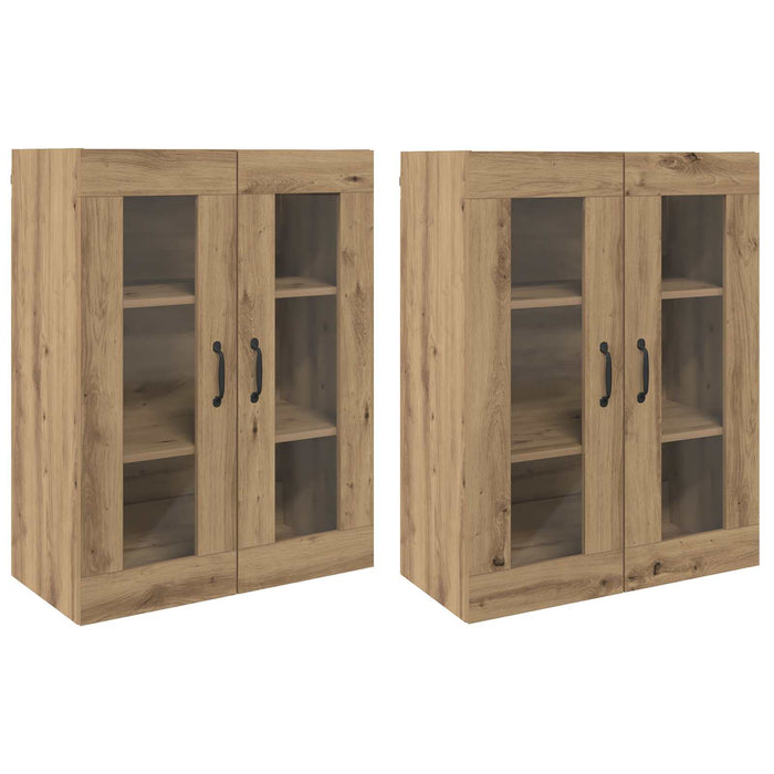 Mobilier cu Montaj pe Perete 2 pcs stejar artizanal - WALTI WALTI