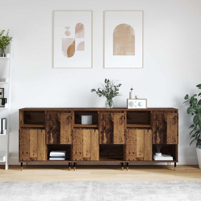 Bufeturi 3 pcs Lemn vechi - WALTI WALTI