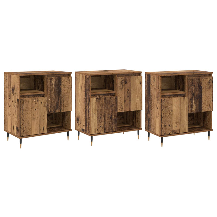Bufeturi 3 pcs Lemn vechi - WALTI WALTI