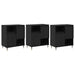 Bufeturi 3 pcs Stejar Negru - WALTI WALTI