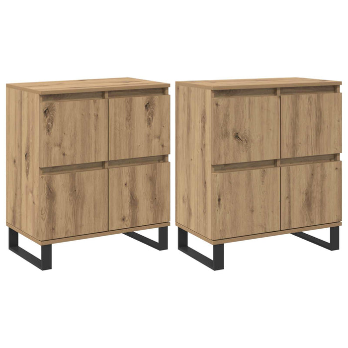 Bufet 2 pcs Stejar Artizanal 60 x 35 x 70 cm - WALTI WALTI